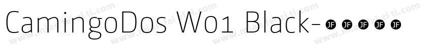 CamingoDos W01 Black字体转换